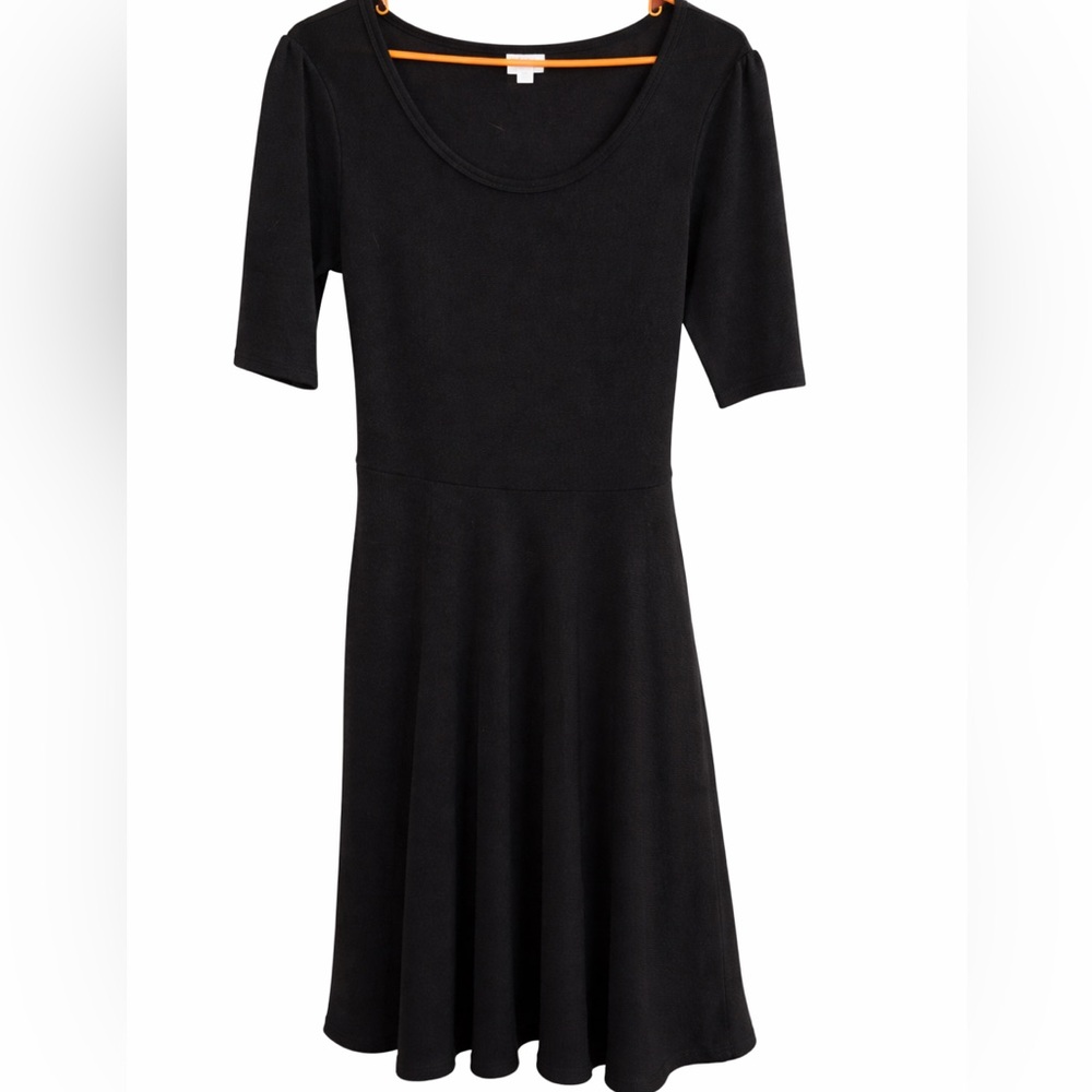 LuLaRoe Elegant Black Midi Dress